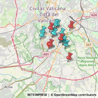 Mappa Via Città di Prato, 00146 Roma RM, Italia (2.85267)