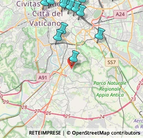 Mappa Largo Santi Martiri dell'Uganda, 00100 Roma RM, Italia (6.34353)