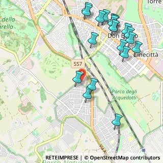 Mappa Via Vallericcia, 00178 Roma RM, Italia (1.38)