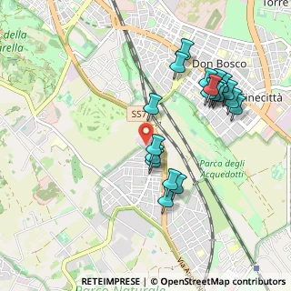 Mappa Via Vallericcia, 00178 Roma RM, Italia (1.0355)