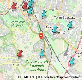 Mappa Via Vallericcia, 00178 Roma RM, Italia (2.94917)