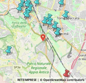 Mappa Via Vallericcia, 00178 Roma RM, Italia (2.85789)