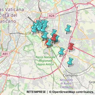 Mappa Via Vallericcia, 00178 Roma RM, Italia (2.929)