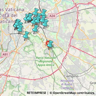 Mappa Via Vallericcia, 00178 Roma RM, Italia (5.489)