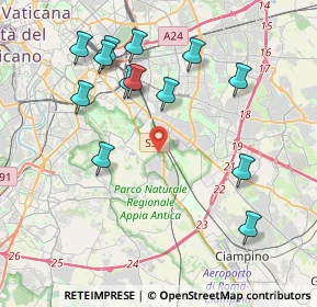 Mappa Via Vallericcia, 00178 Roma RM, Italia (4.49692)