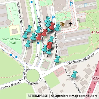 Mappa Via Cisberto Vecchi, 00173 Roma RM, Italia (0.084)
