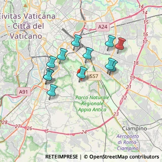 Mappa Via dei Metelli Agostino, 00178 Roma RM, Italia (3.38917)