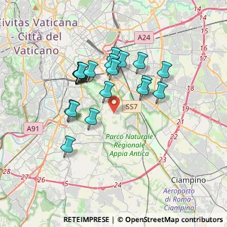 Mappa Via dei Metelli Agostino, 00178 Roma RM, Italia (3.3575)