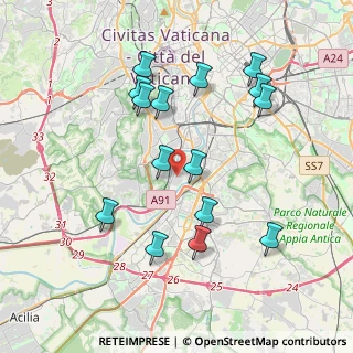 Mappa Via Pescaglia, 00146 Roma RM, Italia (4.10333)