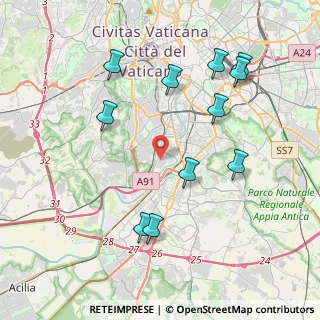 Mappa Via Pescaglia, 00146 Roma RM, Italia (4.53455)
