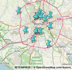 Mappa Via Crespina, 00146 Roma RM, Italia (6.41357)