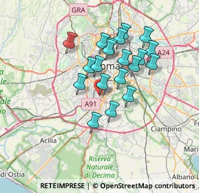 Mappa Via Crespina, 00146 Roma RM, Italia (6.162)