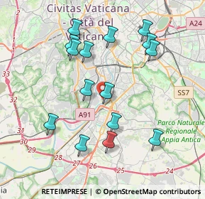 Mappa Via Crespina, 00146 Roma RM, Italia (4.11133)