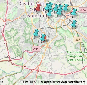 Mappa Via Crespina, 00146 Roma RM, Italia (5.05667)
