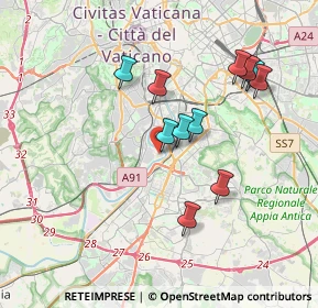 Mappa Via Crespina, 00146 Roma RM, Italia (3.58818)