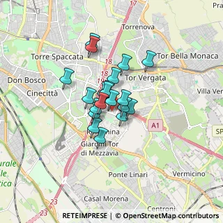 Mappa Via Arrigo Cavaglieri, 00173 Roma RM, Italia (1.09)