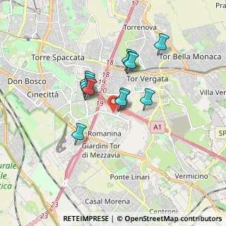 Mappa Via Arrigo Cavaglieri, 00173 Roma RM, Italia (1.40538)