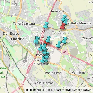 Mappa Via Arrigo Cavaglieri, 00173 Roma RM, Italia (1.425)