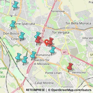 Mappa Via Arrigo Cavaglieri, 00173 Roma RM, Italia (2.37909)