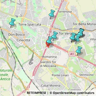 Mappa Via Orazio Raimondo, 00173 Roma RM, Italia (2.46273)