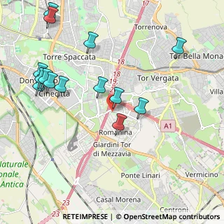Mappa Via Orazio Raimondo, 00173 Roma RM, Italia (2.50714)