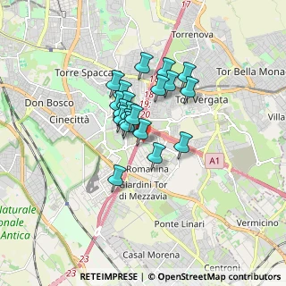 Mappa Via Orazio Raimondo, 00173 Roma RM, Italia (1.232)