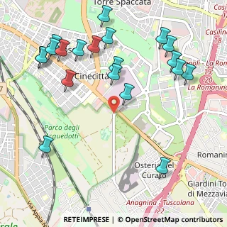 Mappa Via delle Capannelle, 00173 Roma RM, Italia (1.357)