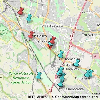 Mappa Via delle Capannelle, 00173 Roma RM, Italia (2.76133)