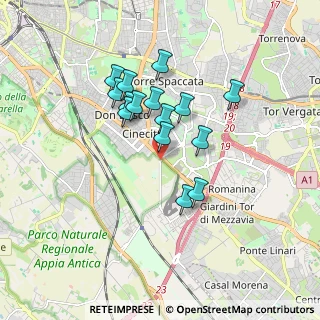 Mappa Via delle Capannelle, 00173 Roma RM, Italia (1.51867)