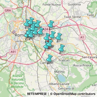Mappa Viale Ragusa, 00173 Roma RM, Italia (6.41111)