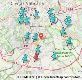 Mappa Via Fonte Buono, 00147 Roma RM, Italia (4.55111)