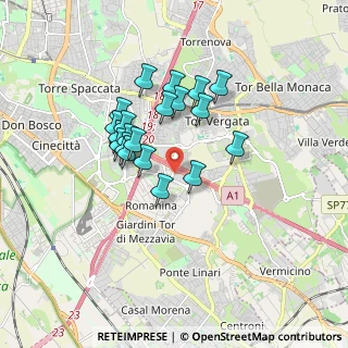 Mappa Via Francesco Antolisei, 00173 Roma RM, Italia (1.4975)