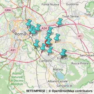 Mappa Via Vittorio Ragusa, 00173 Roma RM, Italia (5.46429)