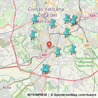 Mappa Viale Vicopisano, 00146 Roma RM, Italia (4.55545)