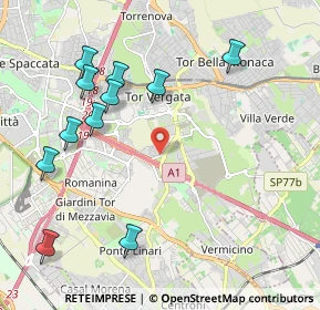 Mappa Via dei Palosci, 00133 Roma RM, Italia (2.48727)