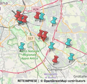 Mappa Fermata Metro A Cinecittà, 00178 Roma RM, Italia (4.41313)