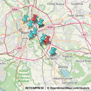 Mappa Fermata Metro A Cinecittà, 00178 Roma RM, Italia (6.47929)