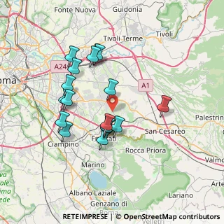 Mappa Vicolo di Colle Pisano, 00132 Roma RM, Italia (7.01529)