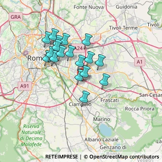 Mappa Via Bernardino Alimena, 00173 Roma RM, Italia (6.28167)