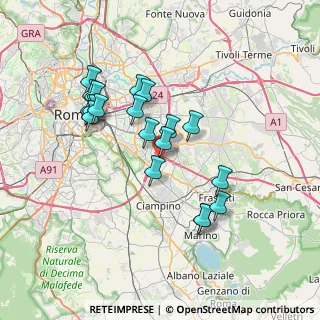 Mappa Via Bernardino Alimena, 00173 Roma RM, Italia (6.94421)