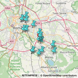 Mappa Via Bernardino Alimena, 00173 Roma RM, Italia (6.68833)