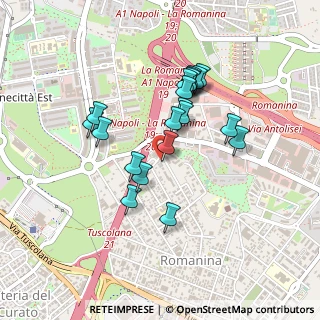 Mappa Via Alessandro Stoppato, 00173 Roma RM, Italia (0.402)