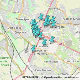 Mappa Via Alessandro Stoppato, 00173 Roma RM, Italia (1.258)