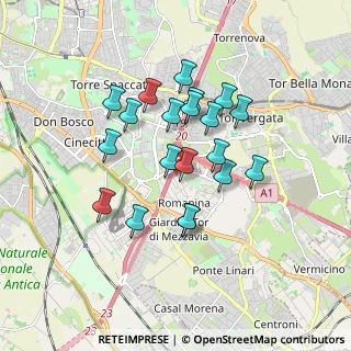 Mappa Via Alessandro Stoppato, 00173 Roma RM, Italia (1.552)