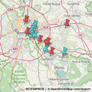Mappa Via Alessandro Stoppato, 00173 Roma RM, Italia (6.59615)