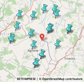 Mappa Contrada Difesa, 86080 Belmonte del Sannio IS, Italia (8.7345)