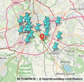 Mappa Via Persio, 00178 Roma RM, Italia (6.92105)