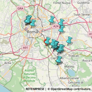 Mappa Via Apiola, 00178 Roma RM, Italia (6.9955)