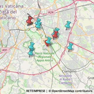 Mappa Via Apiola, 00178 Roma RM, Italia (3.65846)