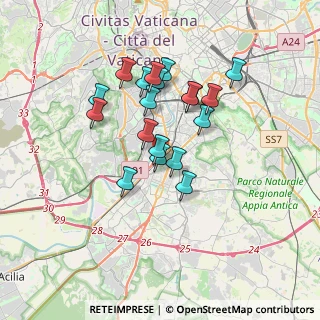 Mappa Via Ostiense & Via delle Tre Fontane, 00144 Roma RM, Italia (3.08526)